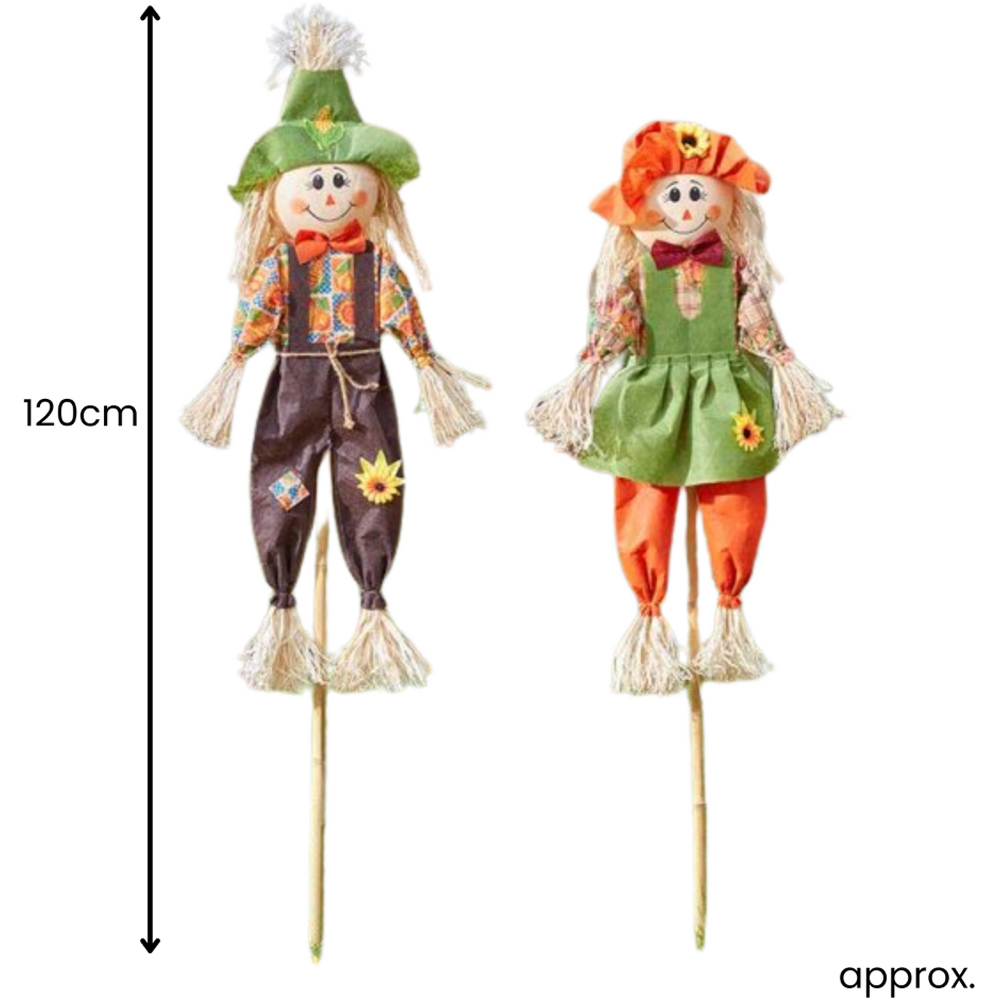 Garden Mile Garden Scarecrow Decoration Set 120cm 2 Pack Image 4