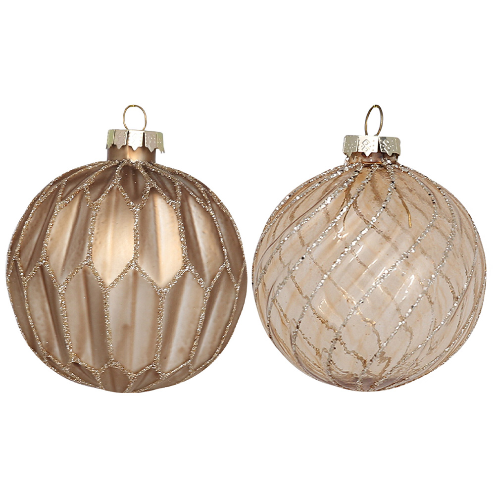 Single Decadent Bronze Copper Geometric Bauble in Assorted Style Image 1