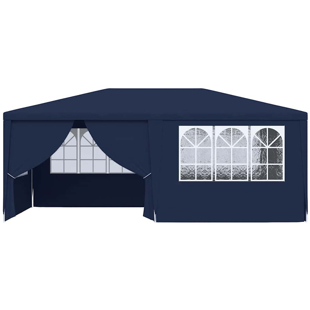 vidaXL 4 x 6m Professional Blue Party Tent with Sidewalls Image 4