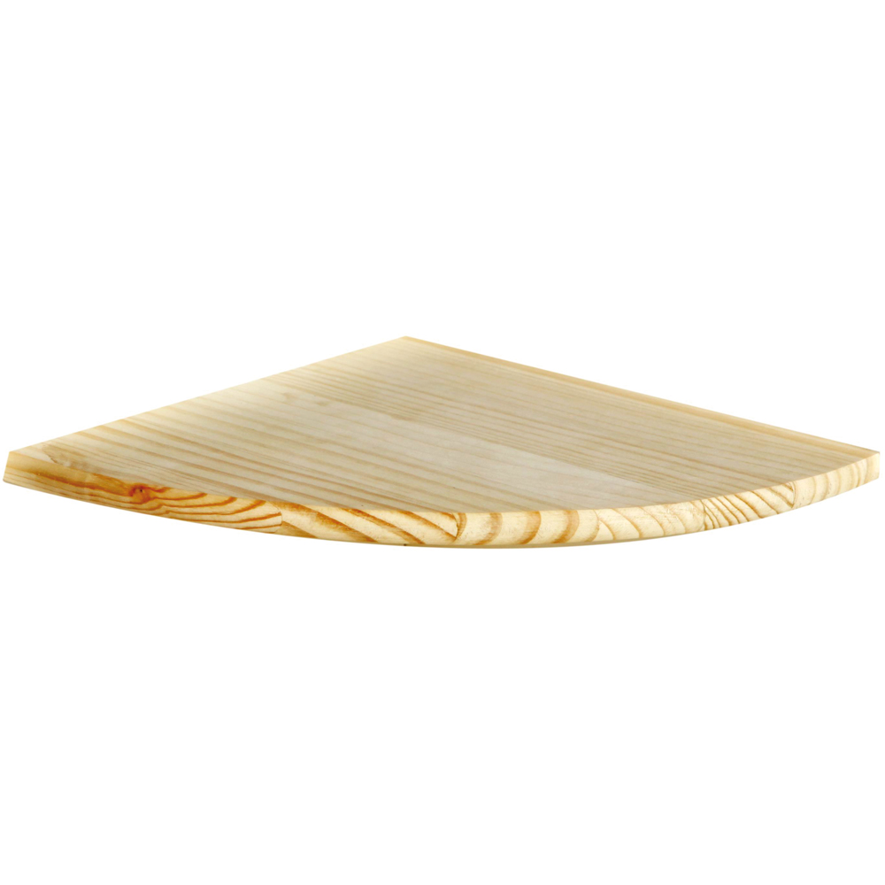 Core Products Sanded Wood Corner Shelf Kit 38cm Image 1