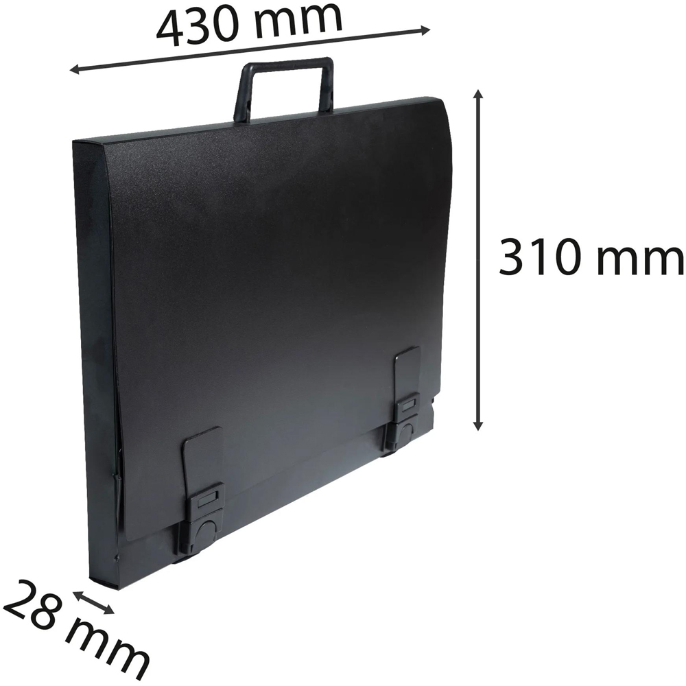 Exacompta Black Rigid Art Folder 31 x 43cm 2 Pack Image 6