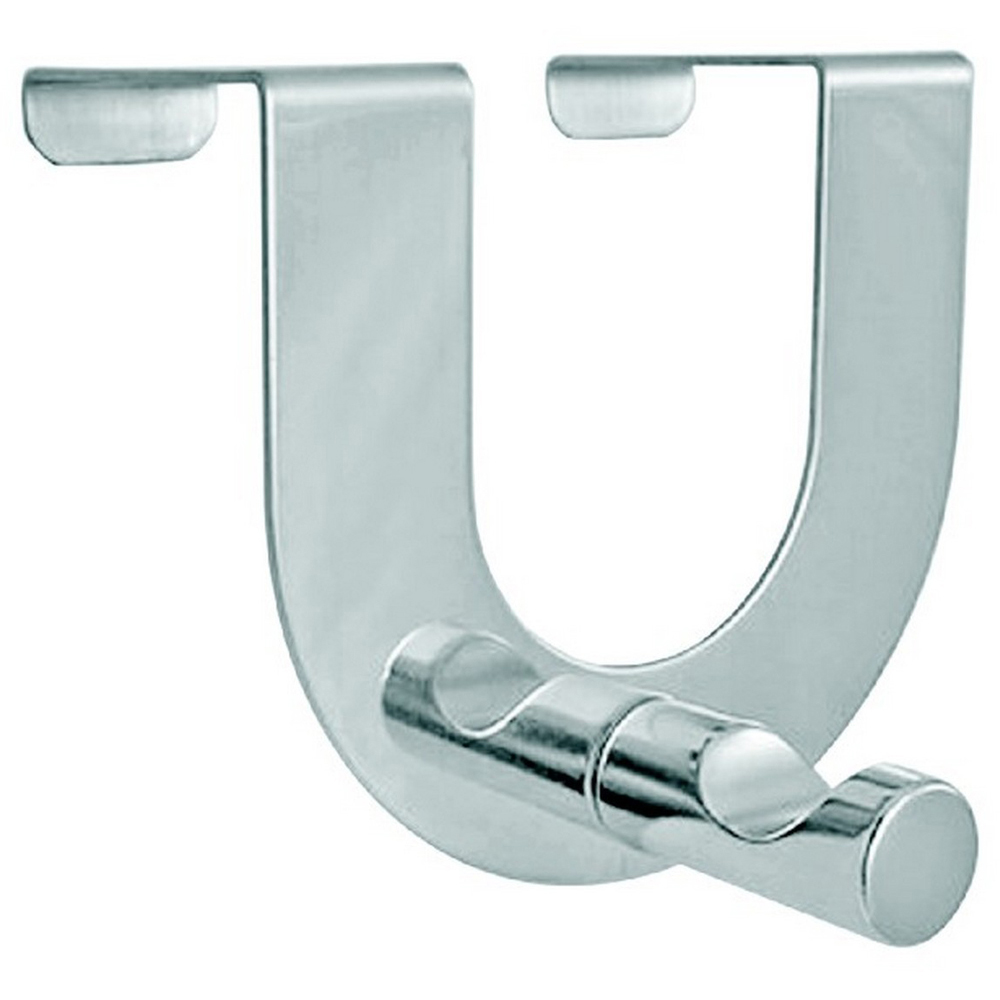 Chrome U Shaped Over Door Coat Hook Image