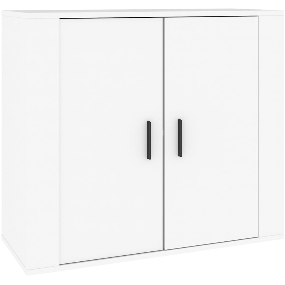 vidaXL 4 Door 3 Drawer White Sideboard 3 Piece Image 5