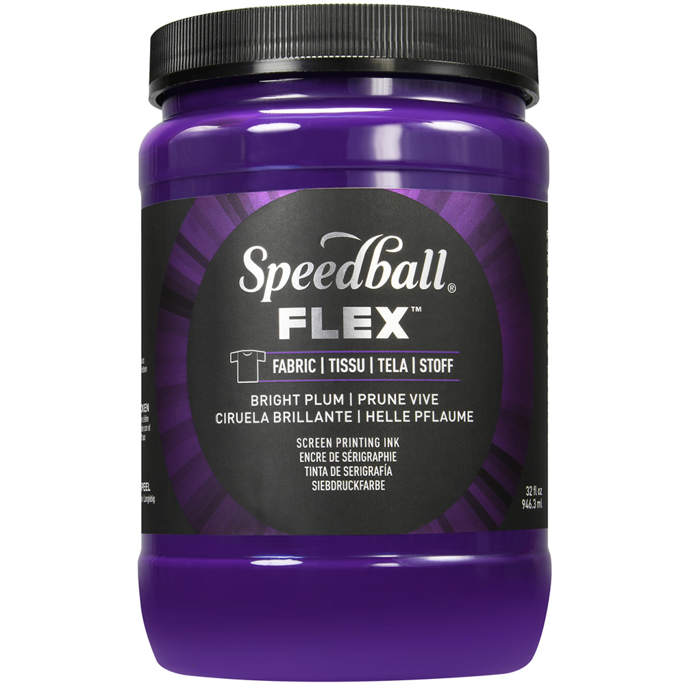 Speedball Bright Plum Fabric Screen Printing Ink 946.3ml Image 1