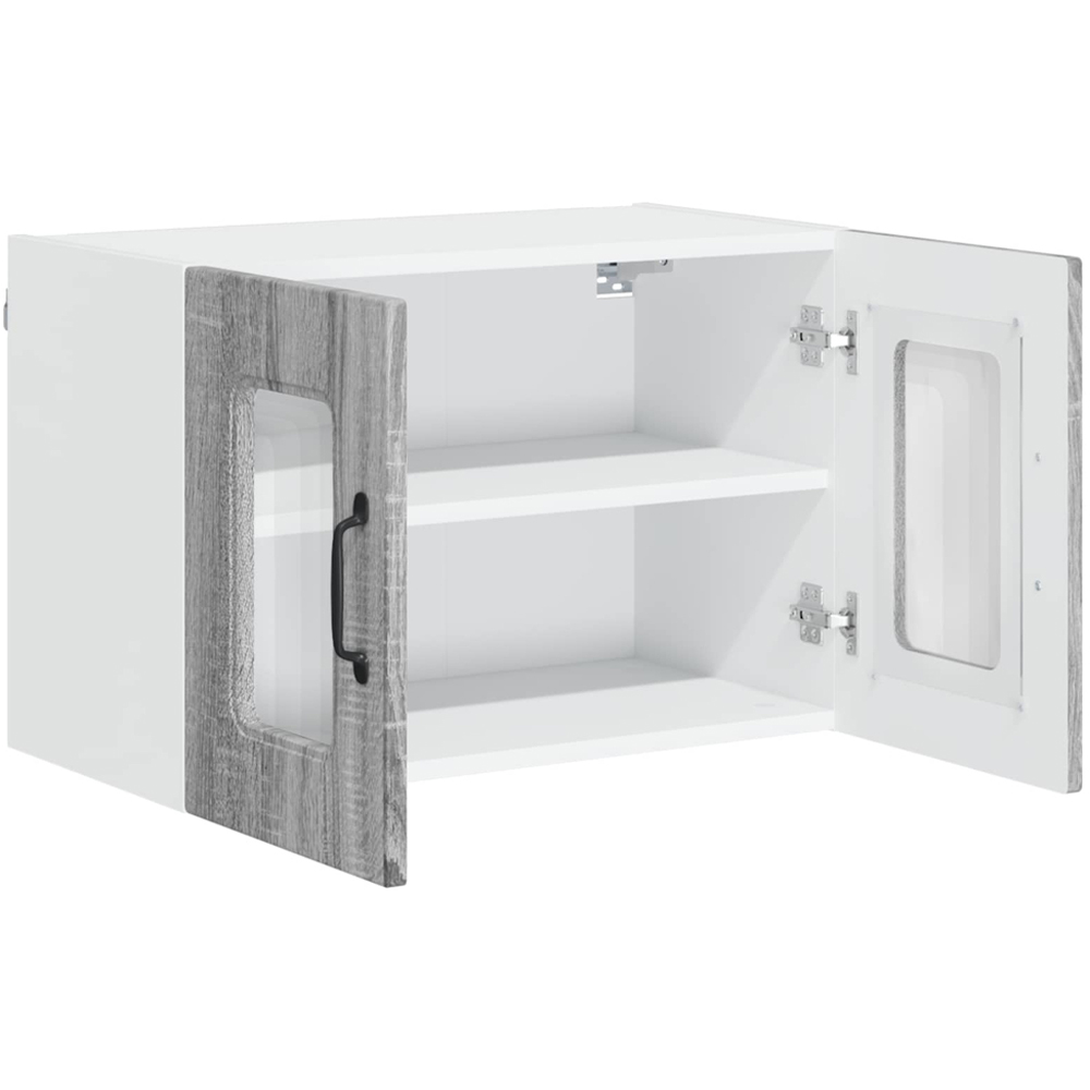 vidaXL Kalmar 2 Door Grey Sonoma Wall Kitchen Cabinet Image 5