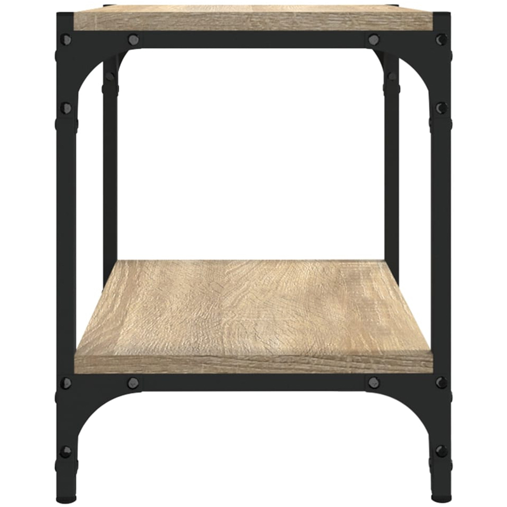 vidaXL Single Shelf Sonoma Oak Industrial Style TV Cabinet Image 6