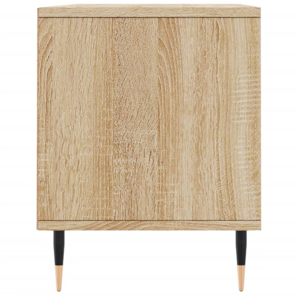 vidaXL 2 Drawer 2 Shelf Sonoma Oak TV Cabinet Image 7