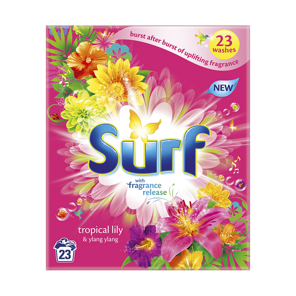 Surf Tropical Lily & Ylang Ylang Washing  Powder  23 Washes 1.6kg Image