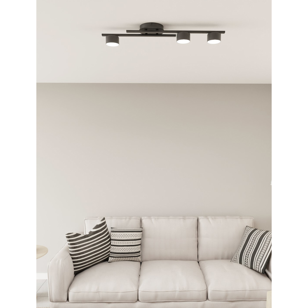 Emibig Fragment 3 Light Black GX53 Ceiling Light Image 3