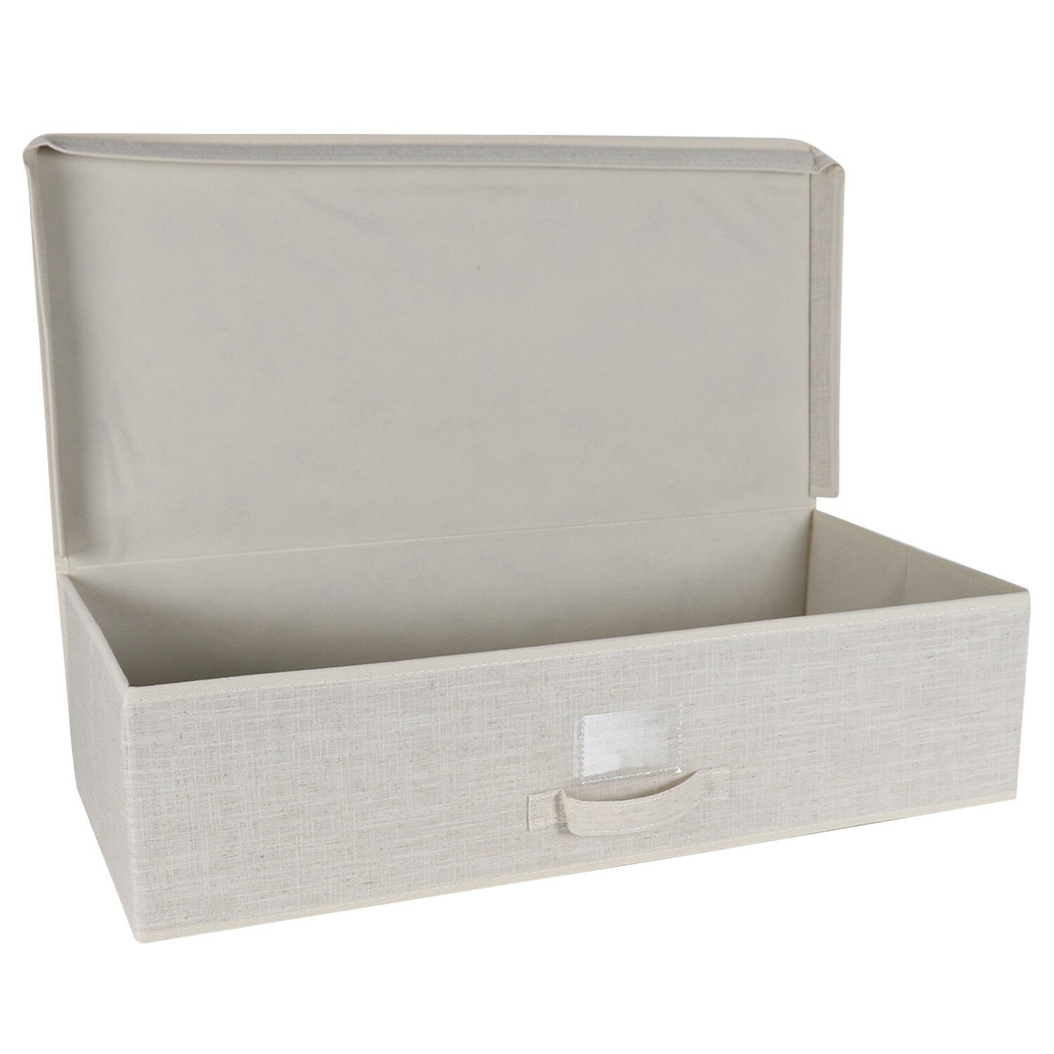 Cream Large Under Bed Storage Box Image 1