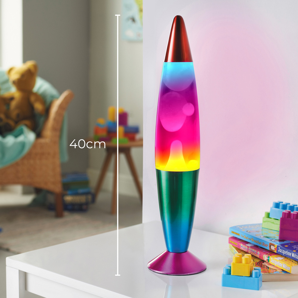 Global Gizmos Rainbow Lava Lamp 16 inch Image 8