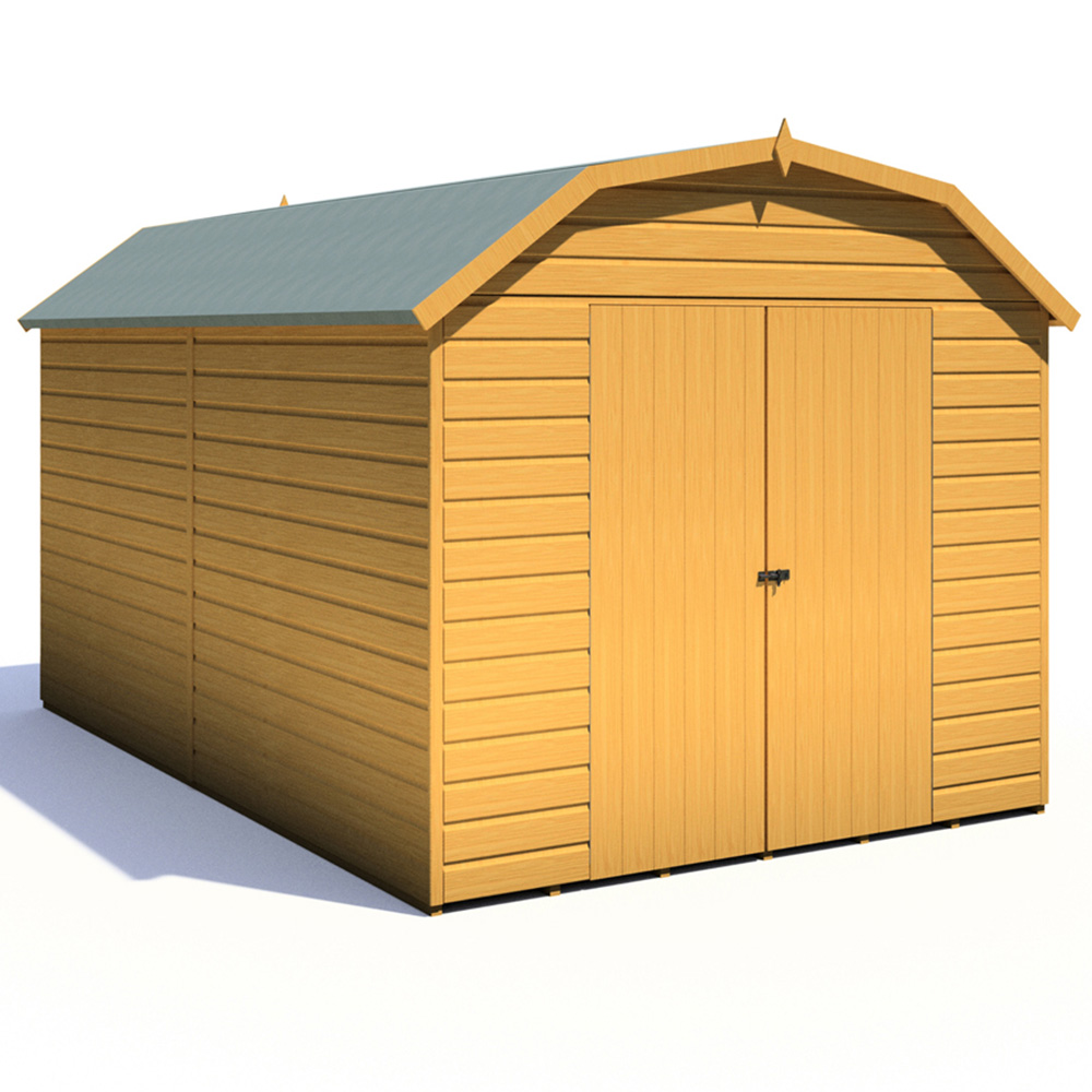 Shire Barn 12 x 8ft Double Door Shiplap Apex Garden Shed Image 2