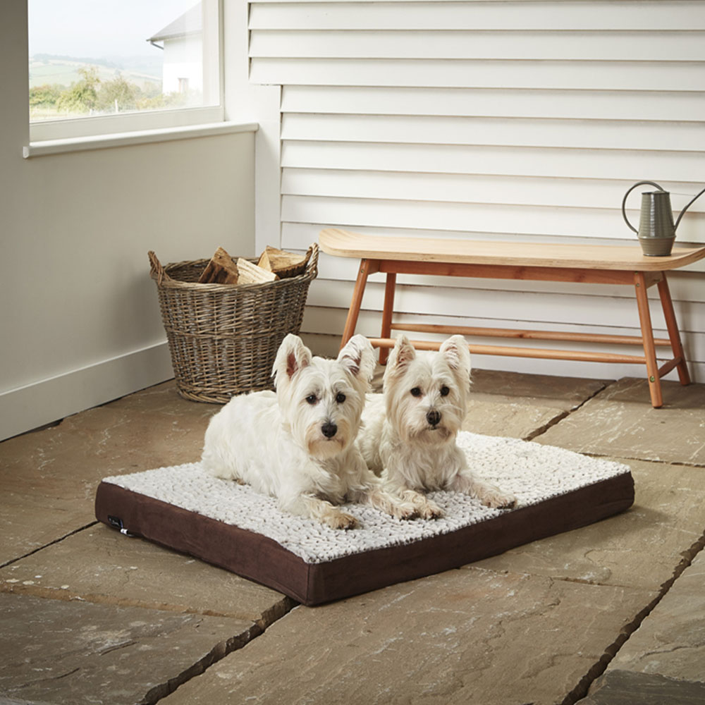 Bunty Medium Brown Ultra Soft Pet Basket Bed Image 5