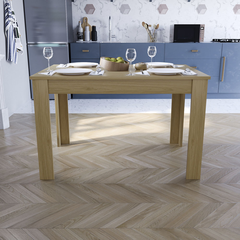 Vida Designs Medina 4 Seater Dining Table Oak Image 5