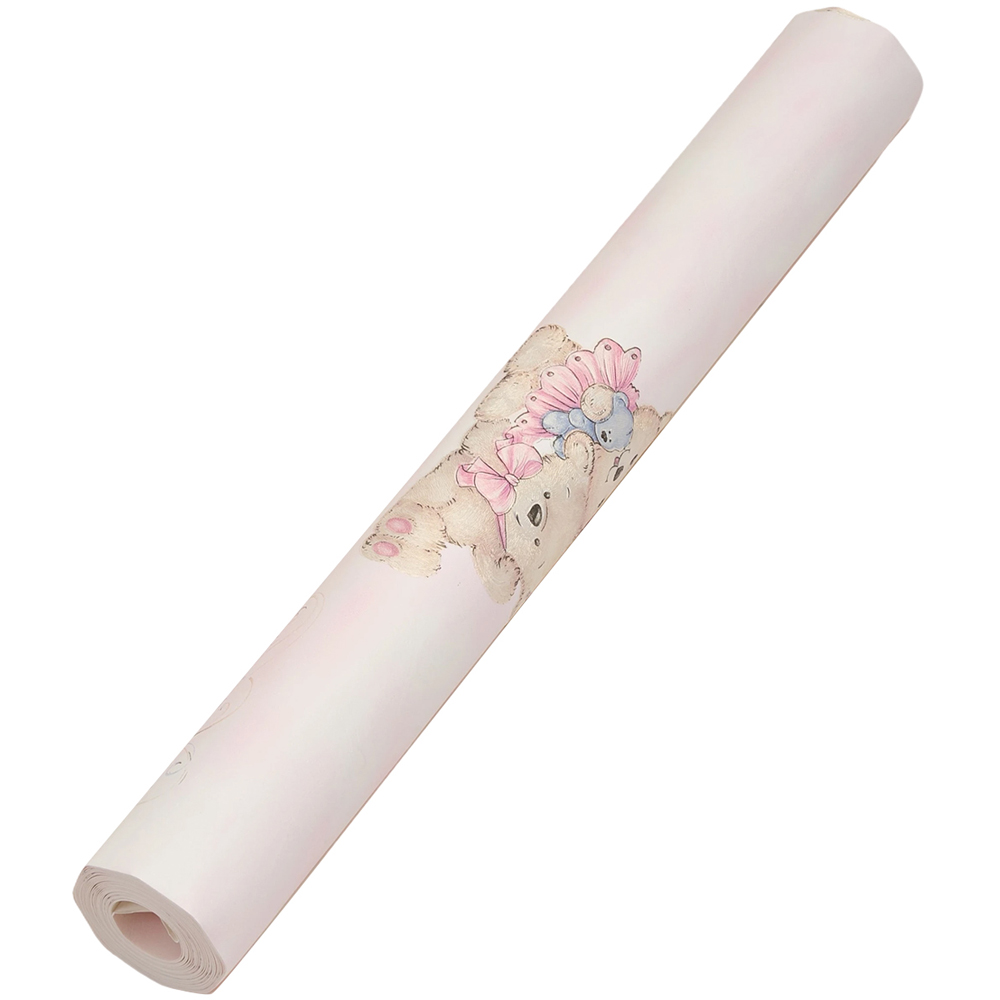 Living and Home Pale Pink 3D Embossed Non-Woven Wallpaper Roll 950 x 53cm Image 3