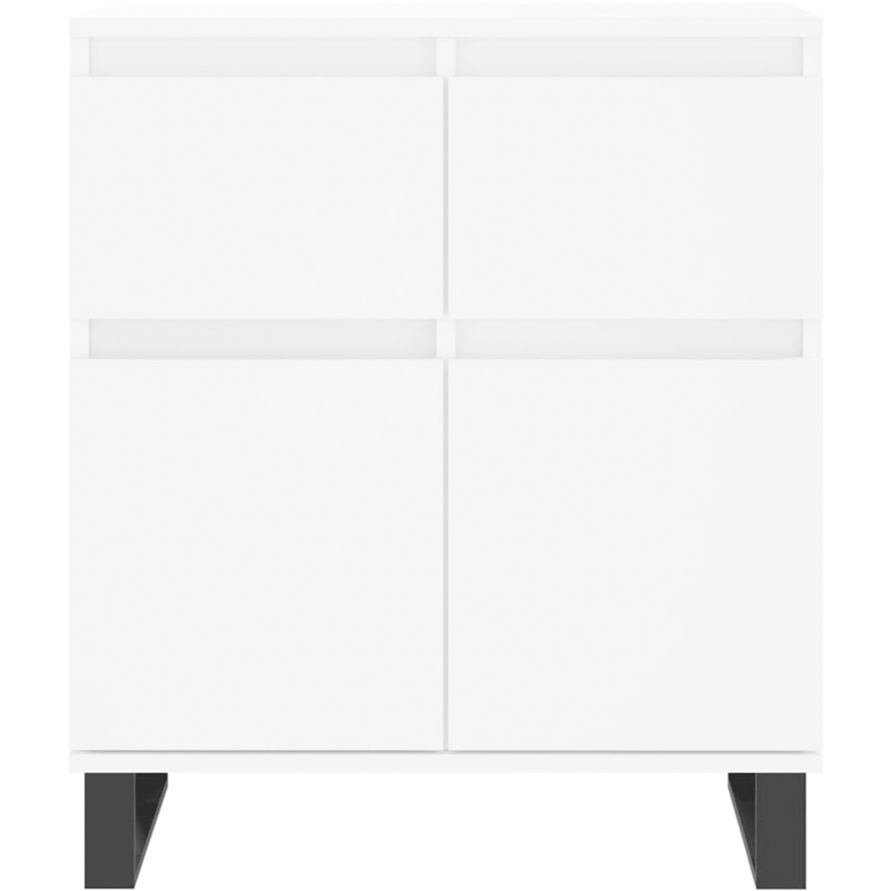 vidaXL 2 Door 2 Drawer White Sideboard Image 5