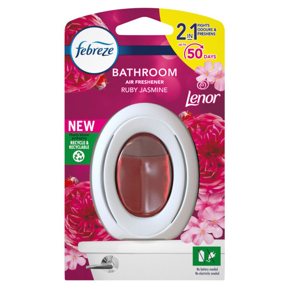 Febreze Bathroom Ruby Jasmine Air Freshener 7.5ml Image 1
