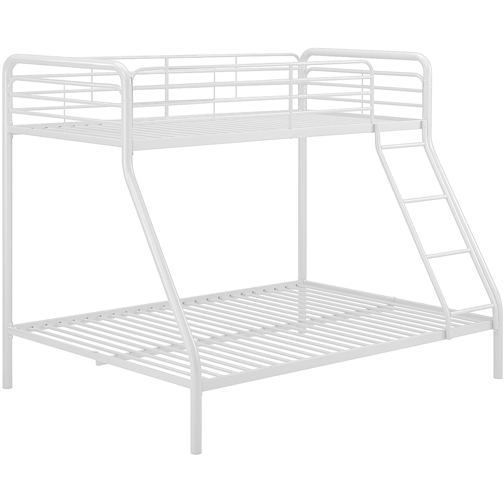 Dorel Single with Double White Metal Bunk Bed Image 2
