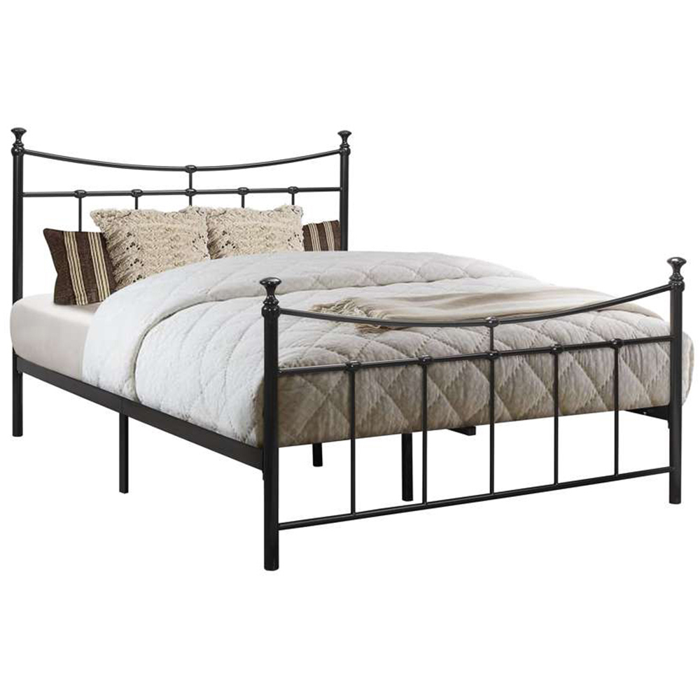 Emily Double Black Bed Frame Image 2