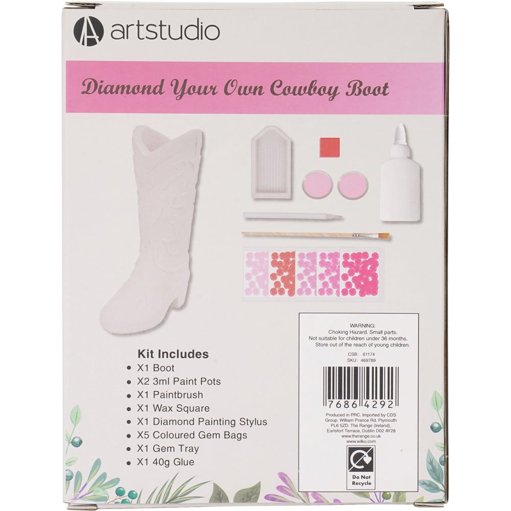 Diamond Your Own Cowboy Boot KitPink Image 4