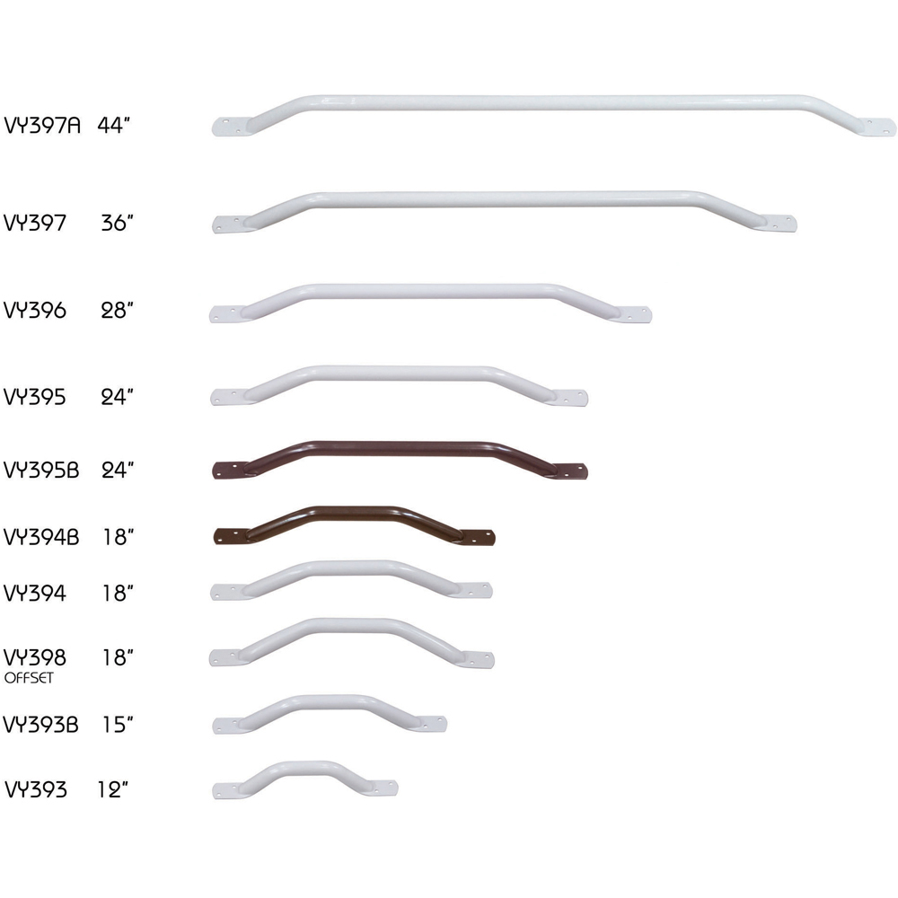Aidapt Solo Easigrip Brown Steel Grab Bar 460mm Image 2