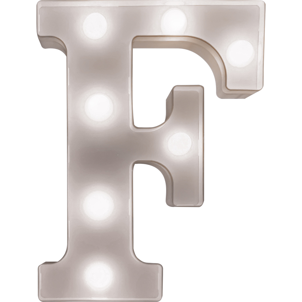St Helens Battery Operated 3D LED Letter F Light Image 1