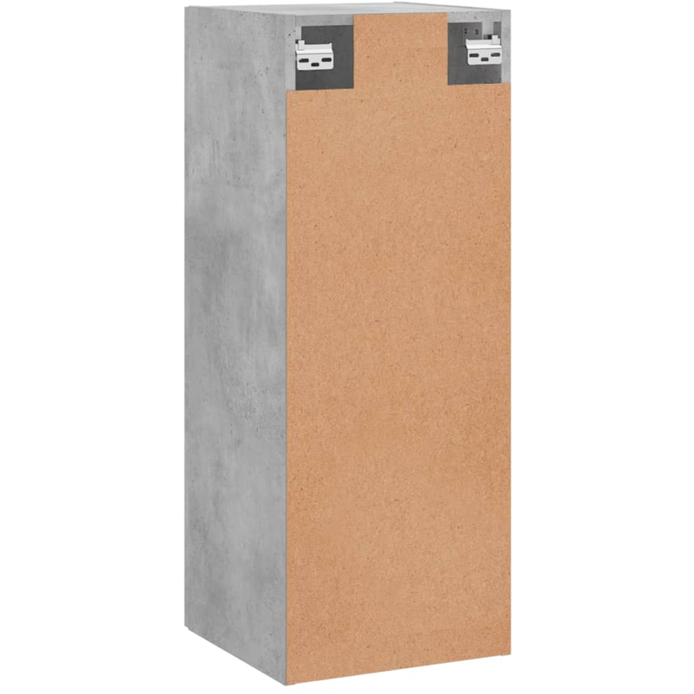 vidaXL Single Door Concrete Grey Wall Mounted Slim Cabinet Image 9