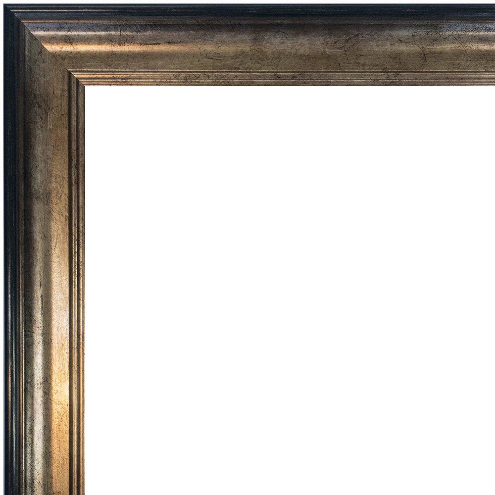 FRAMES BY POST Scandi Black and Gold Photo Frame A2 Image 2