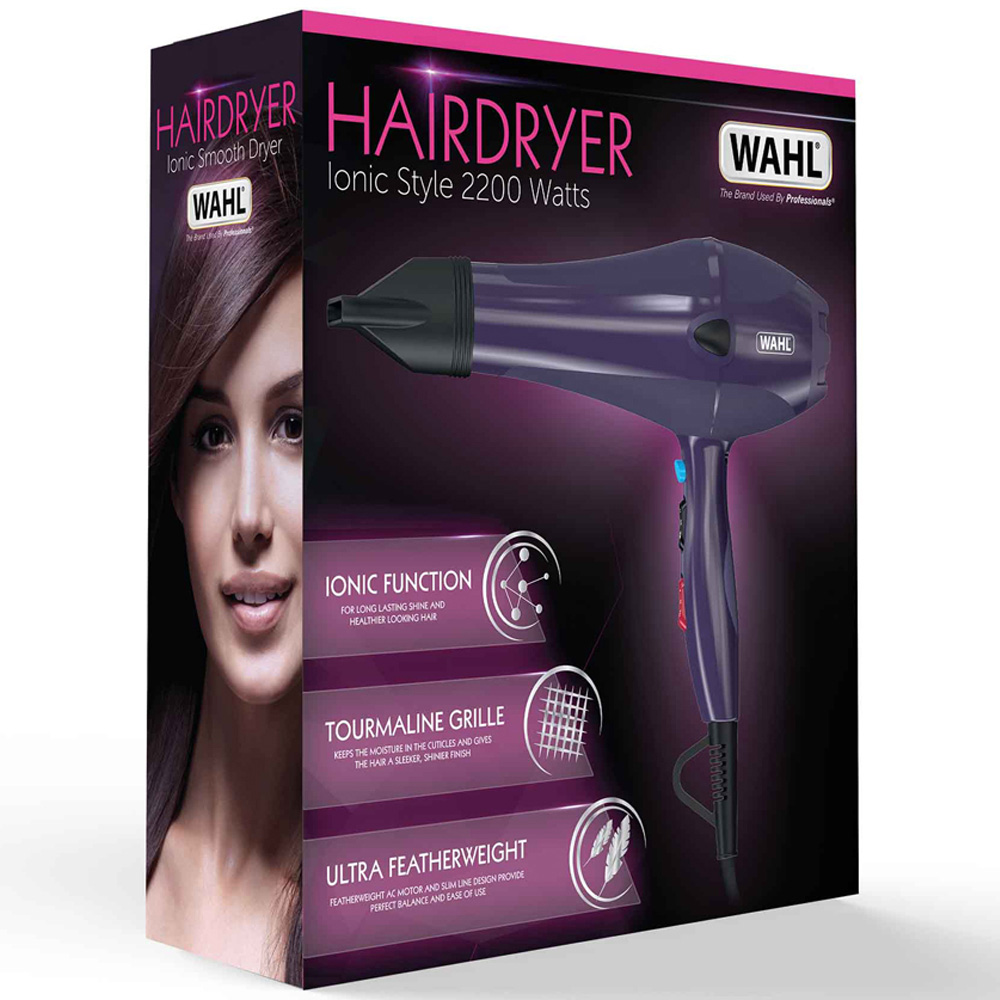 Wahl Ionic Style Purple Tourmaline Hair Dryer 2200W Image 2