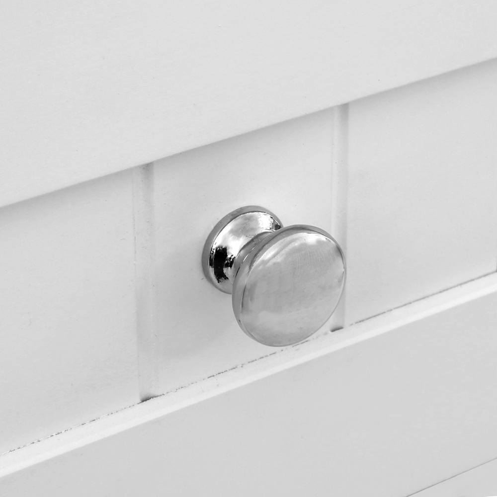 Premier Housewares Portland Single Drawer Single Door White Floor Cabinet Image 7