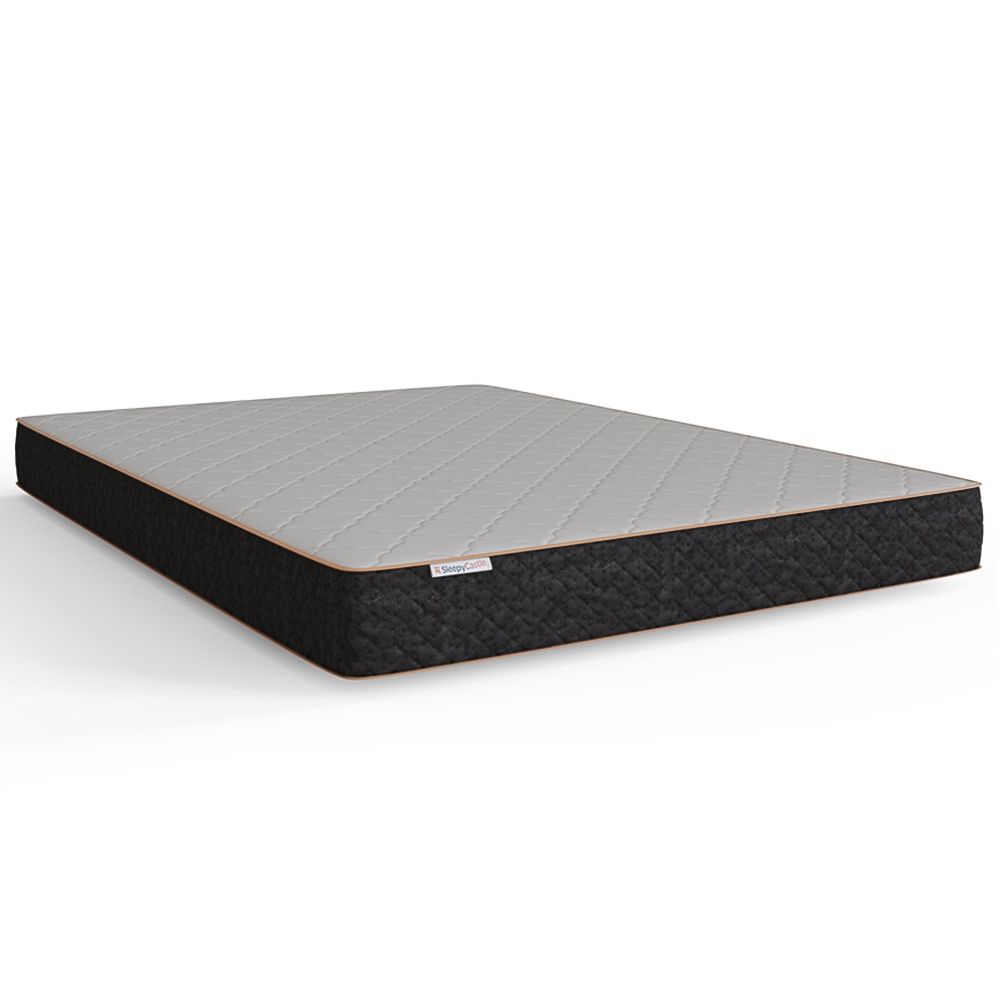 GFW Small Double Natural Hopsack Fabric End Lift Ottoman Bed with Memory Pocket Spring Mattress Image 2