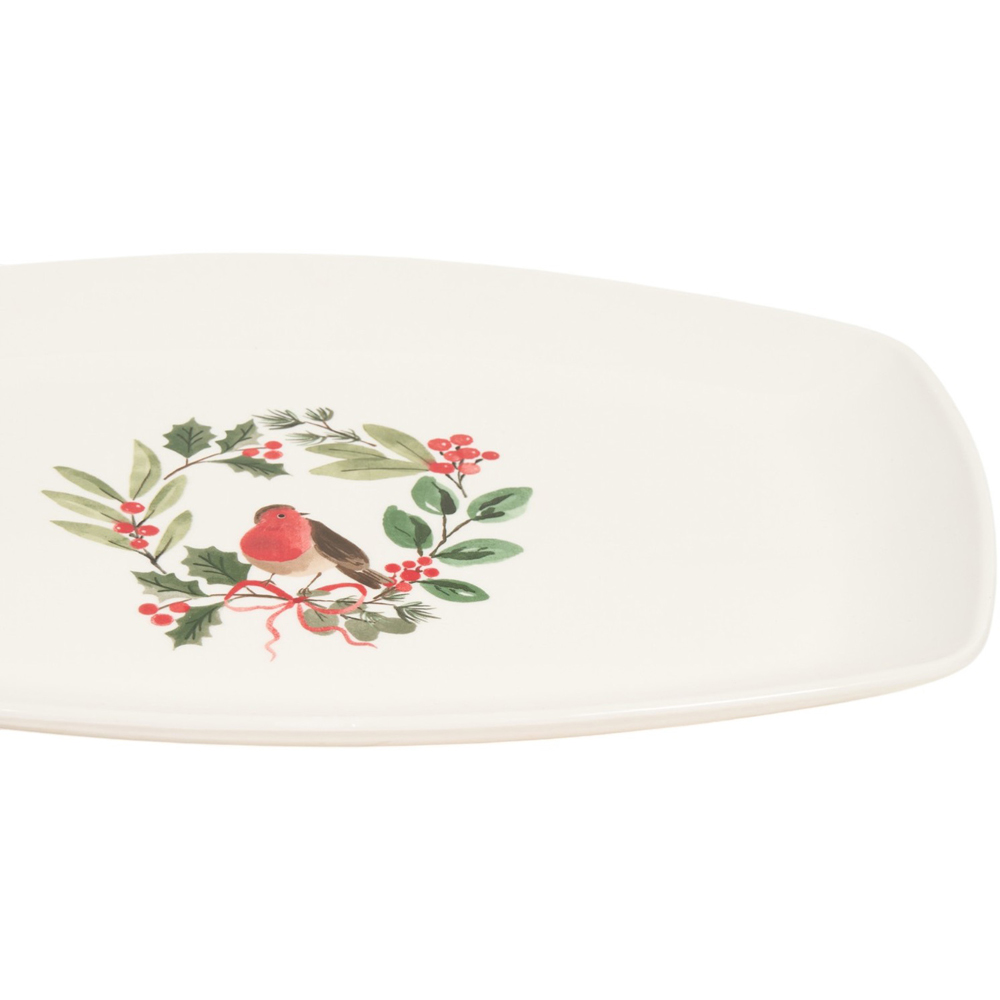 Festive Robin Large Serving Platter Image 2