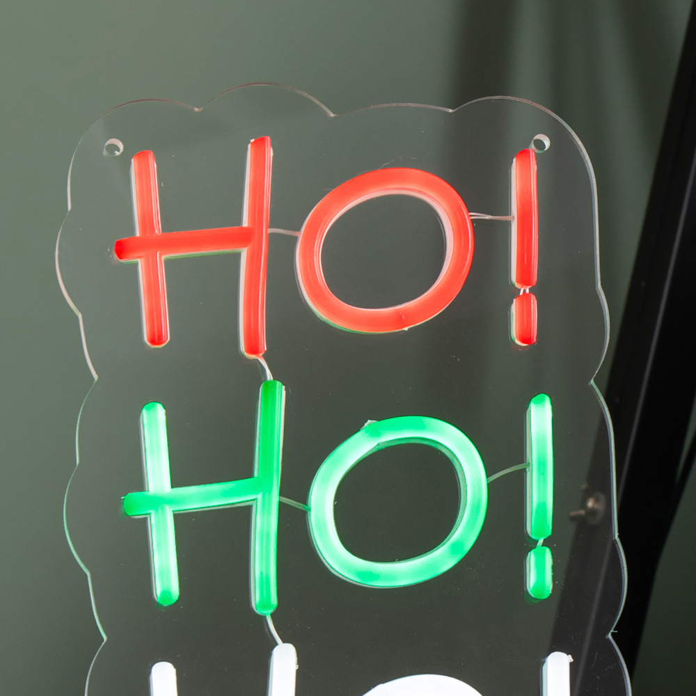 Samuel Alexander Light-Up Hanging or Freestanding Christmas Ho Ho Ho Neon Sign 29cm Image 6