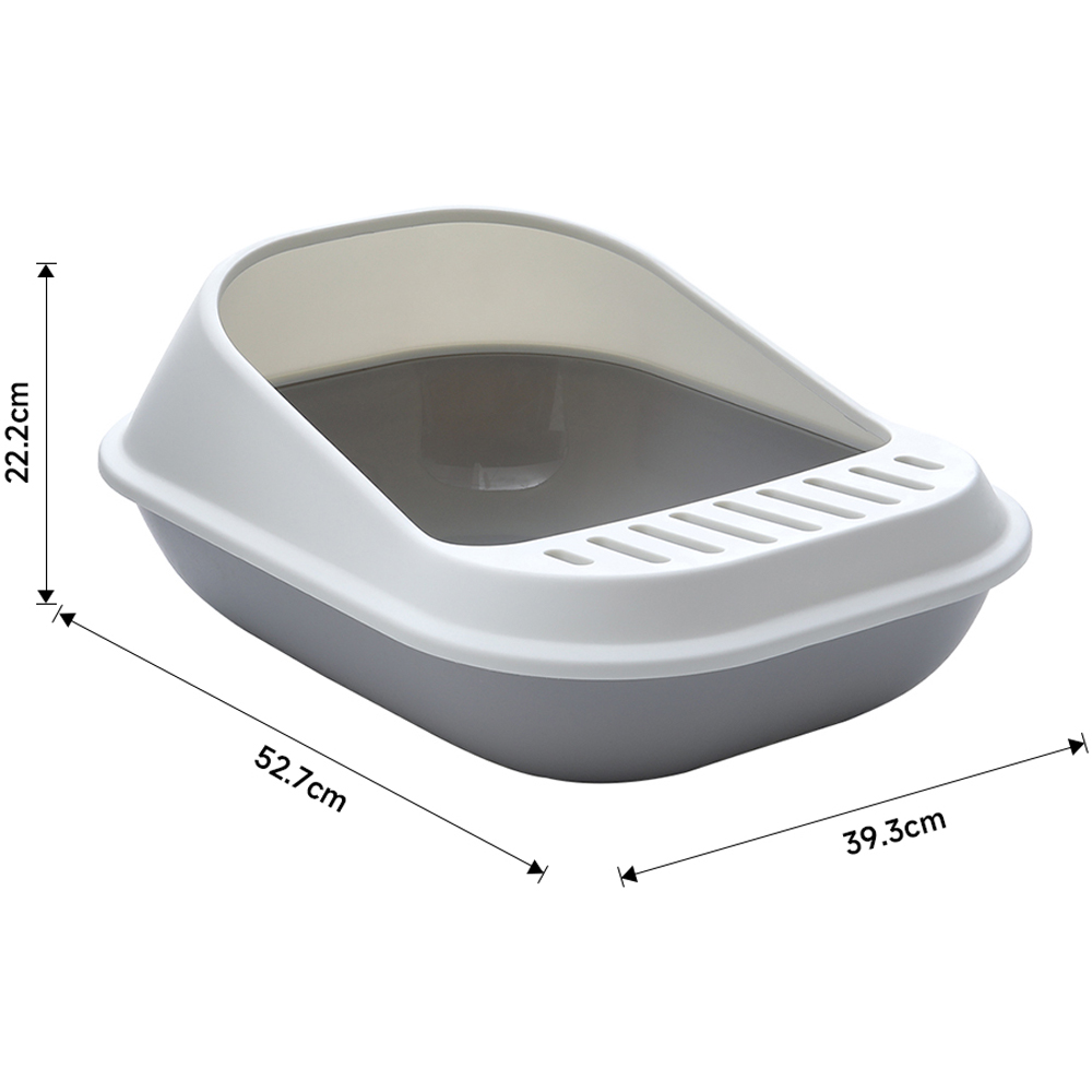 H&O Direct PP Open Anti Splash Cat Litter Box Image 6
