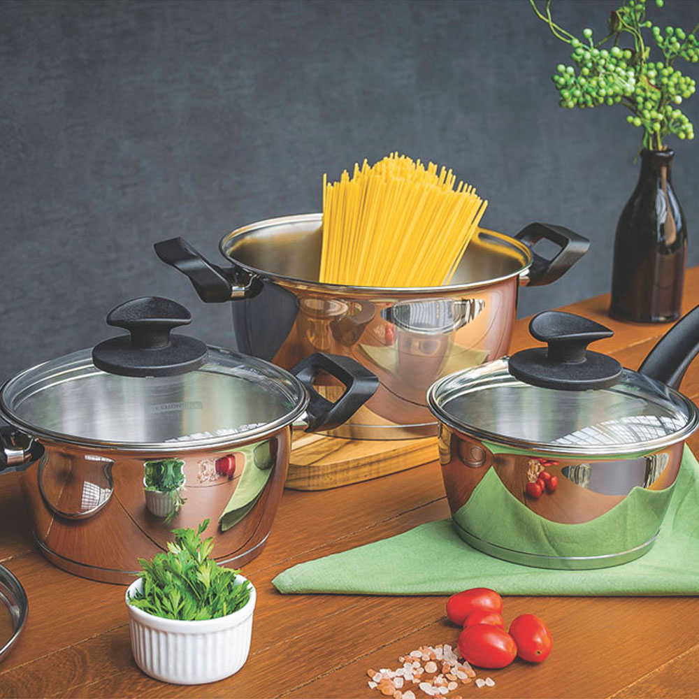 Tramontina 18cm Silver Stainless Steel Sauce Pan Image 4