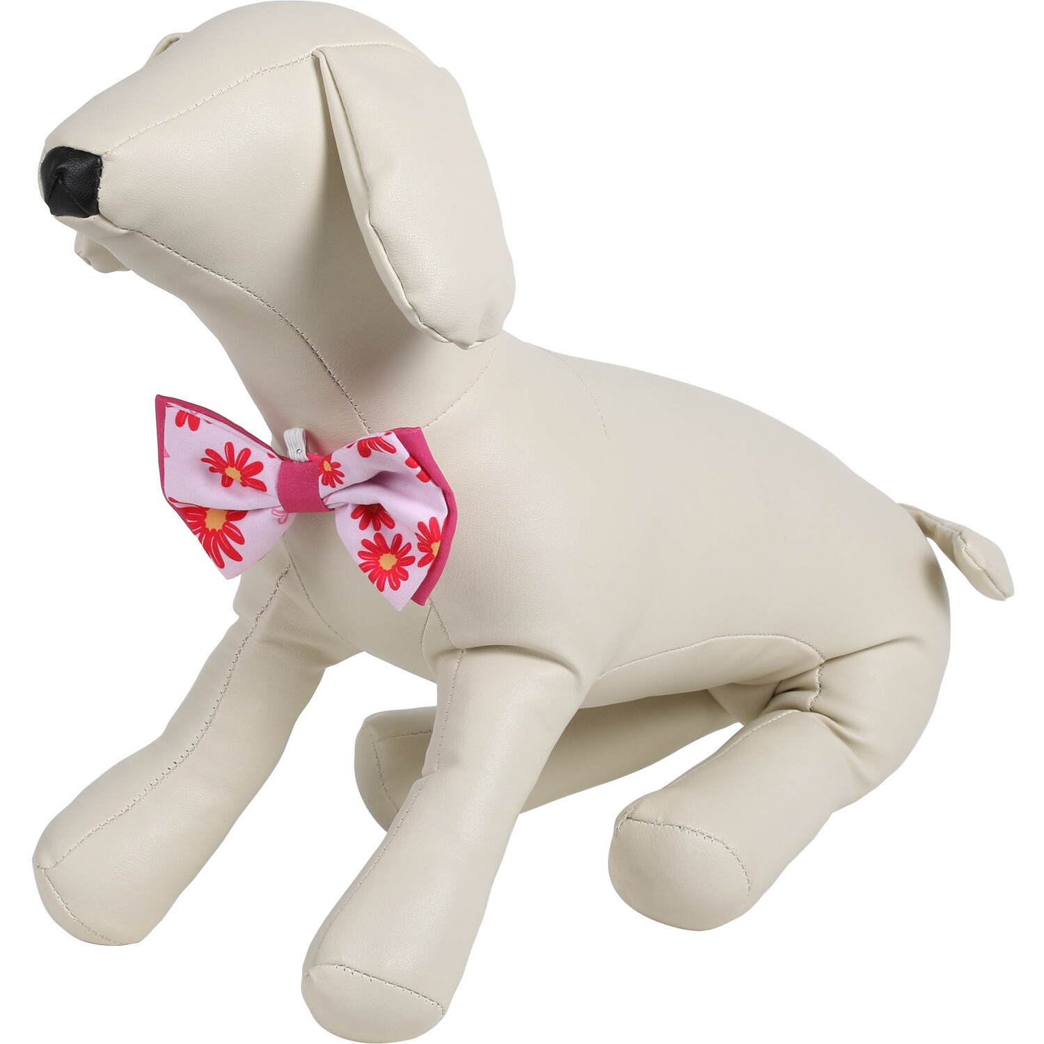 Bow and Daisy Dog Collar Accessories - Pink Image 3