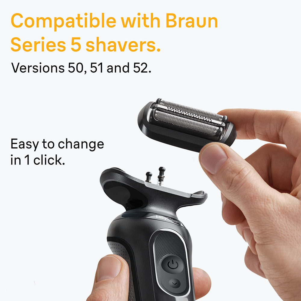 Braun Series 5 54B Black Electric Shaver Original Replacement Head Image 5