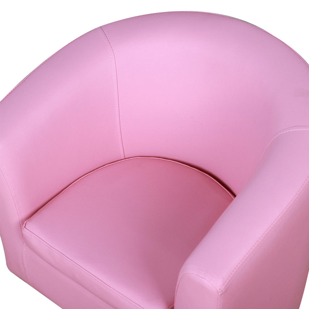 Tommy Toys Pink Kids Mini Armchair with Ottoman Image 3