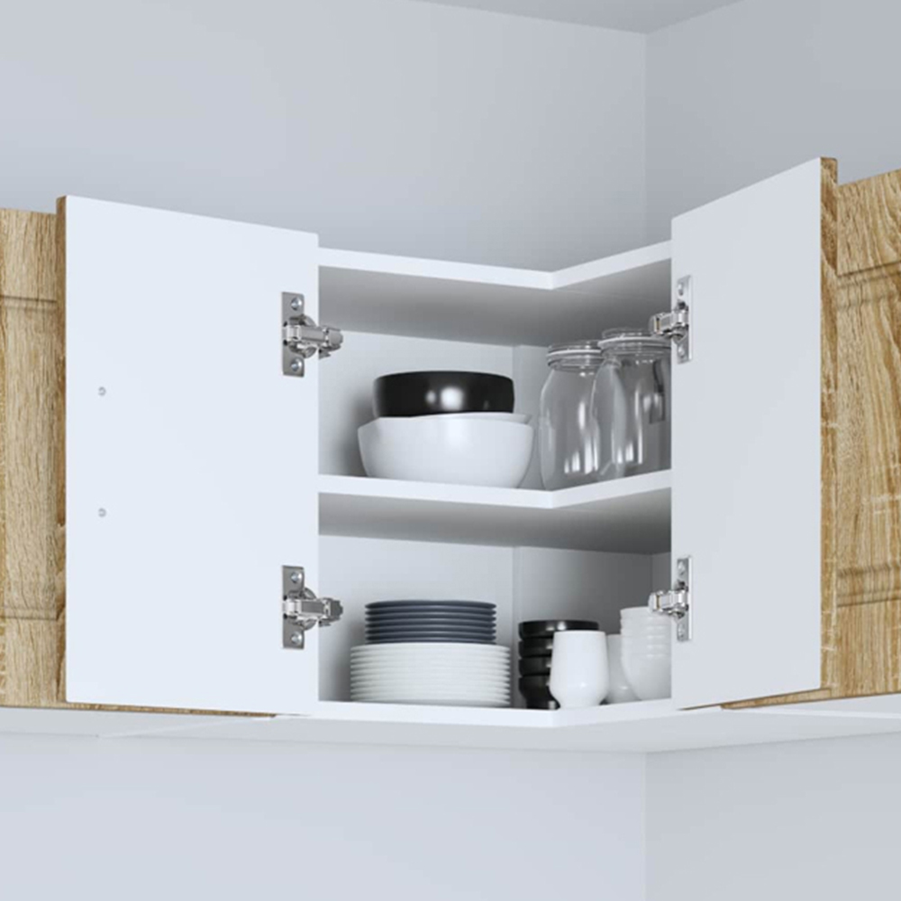 vidaXL Kalmar 2 Door Sonoma Oak Wall Kitchen Cabinet Image 1