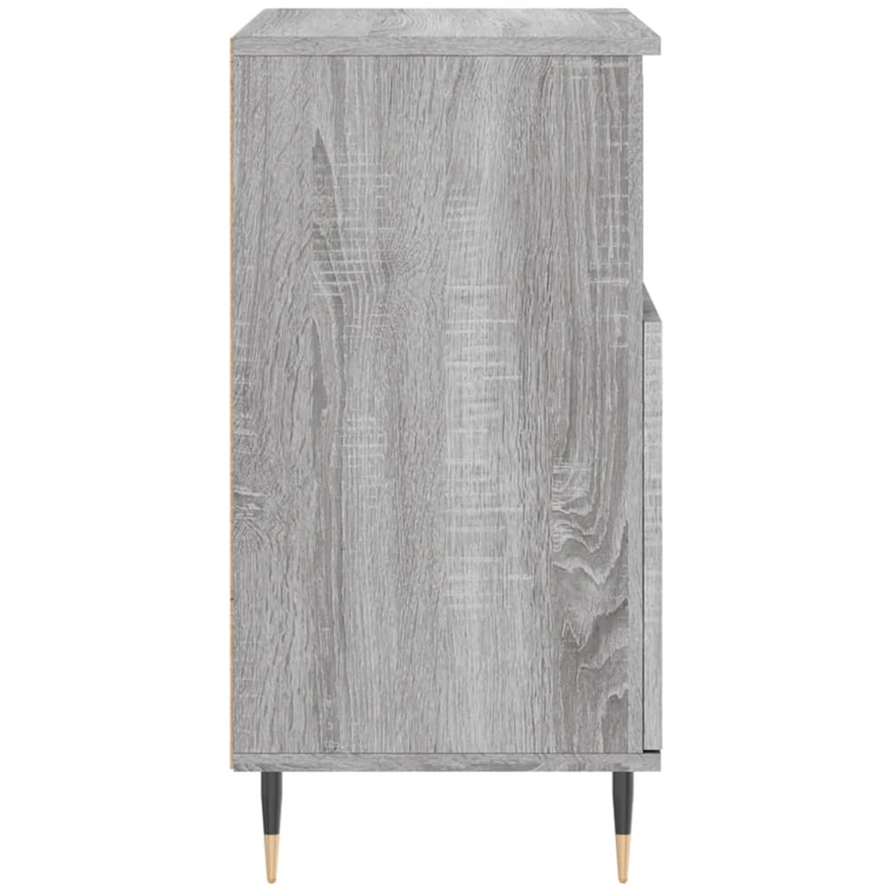 vidaXL 2 Door 2 Shelf Grey Sonoma Sideboard Image 7