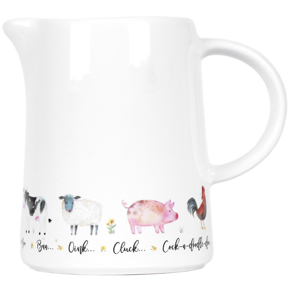 On The Farm Large White Jug Image