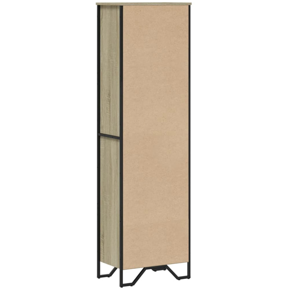 vidaXL 5 Shelf Sonoma Oak Bookcase Image 5