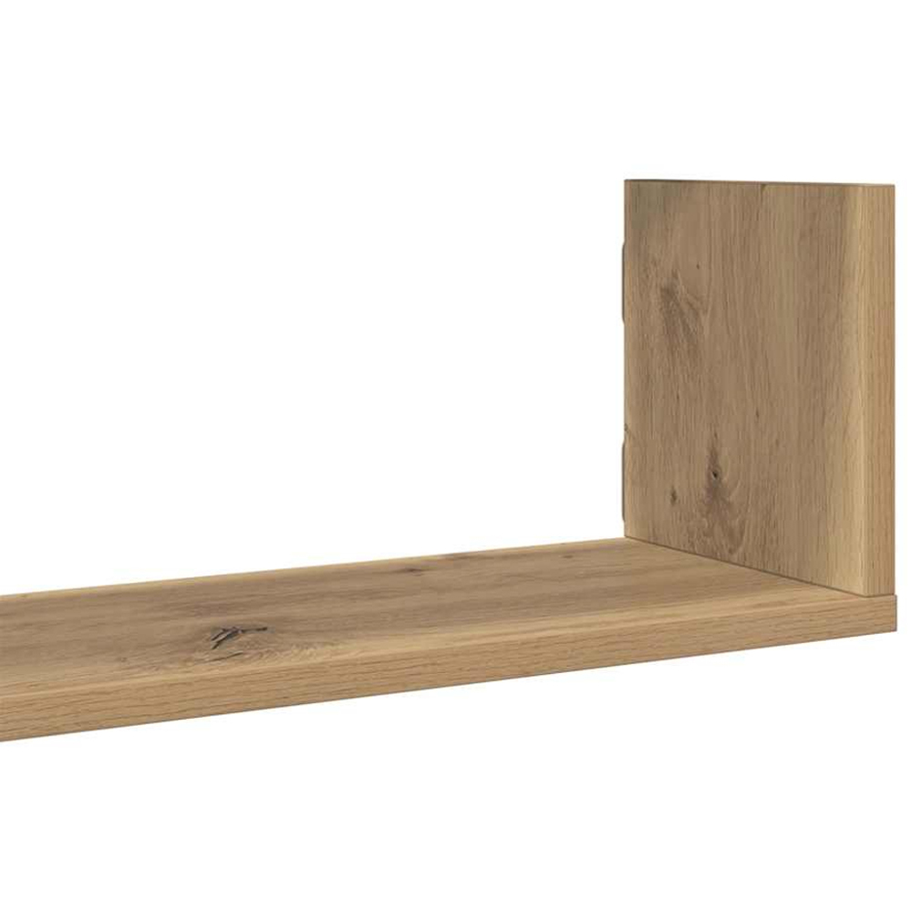 vidaXL 58cm Set of 3 Artisan Oak Floating Wall Shelf Image 6