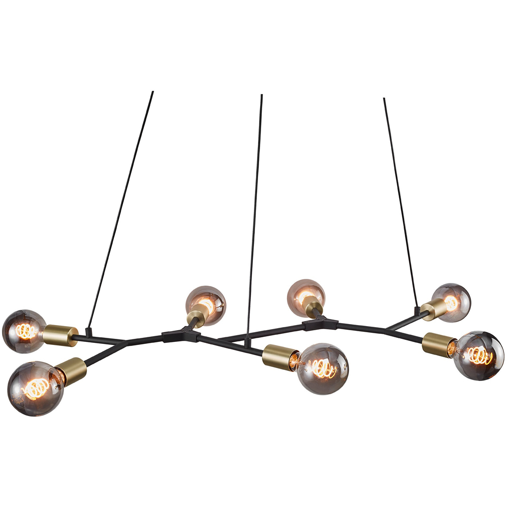 Nordlux Josefine 7 Spot Black Pendant Light Image 5