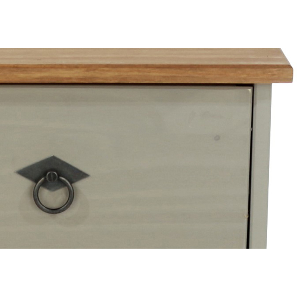 Core Products Corona Classic 4 Drawer Grey Pine Wood Chest of Drawers Image 5