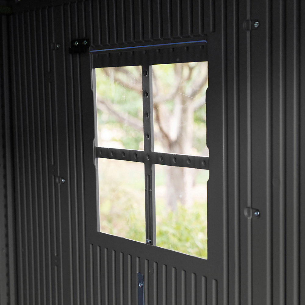 Lifetime Products 7 x 7ft Grey Apex Garden Storage Shed Image 7