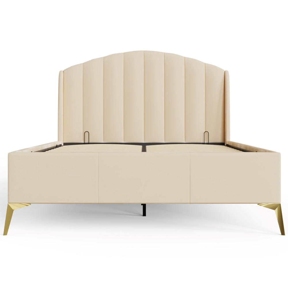GFW Pettine Double Pink End Lift Ottoman Storage Bed Image 4