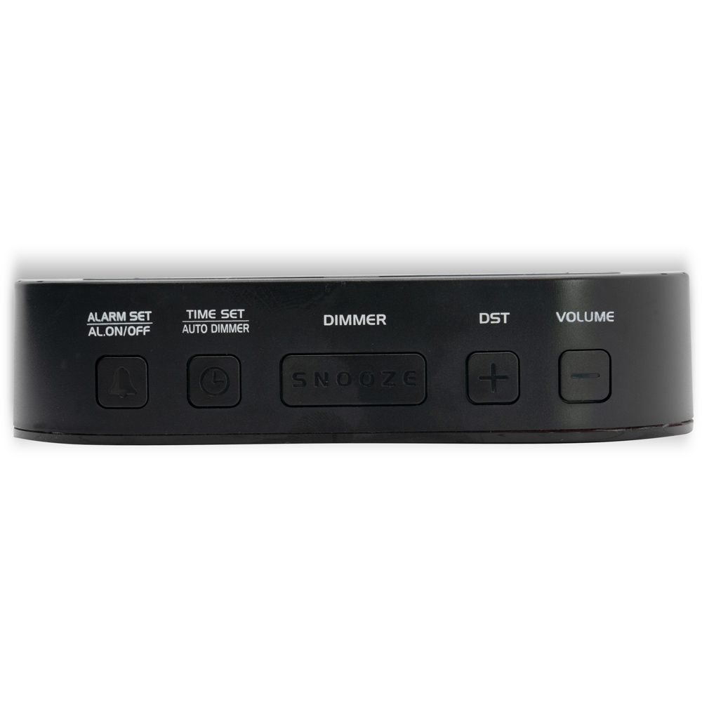 Acctim Jared Green LED Display Wireless Alarm Clock 14cm Image 3