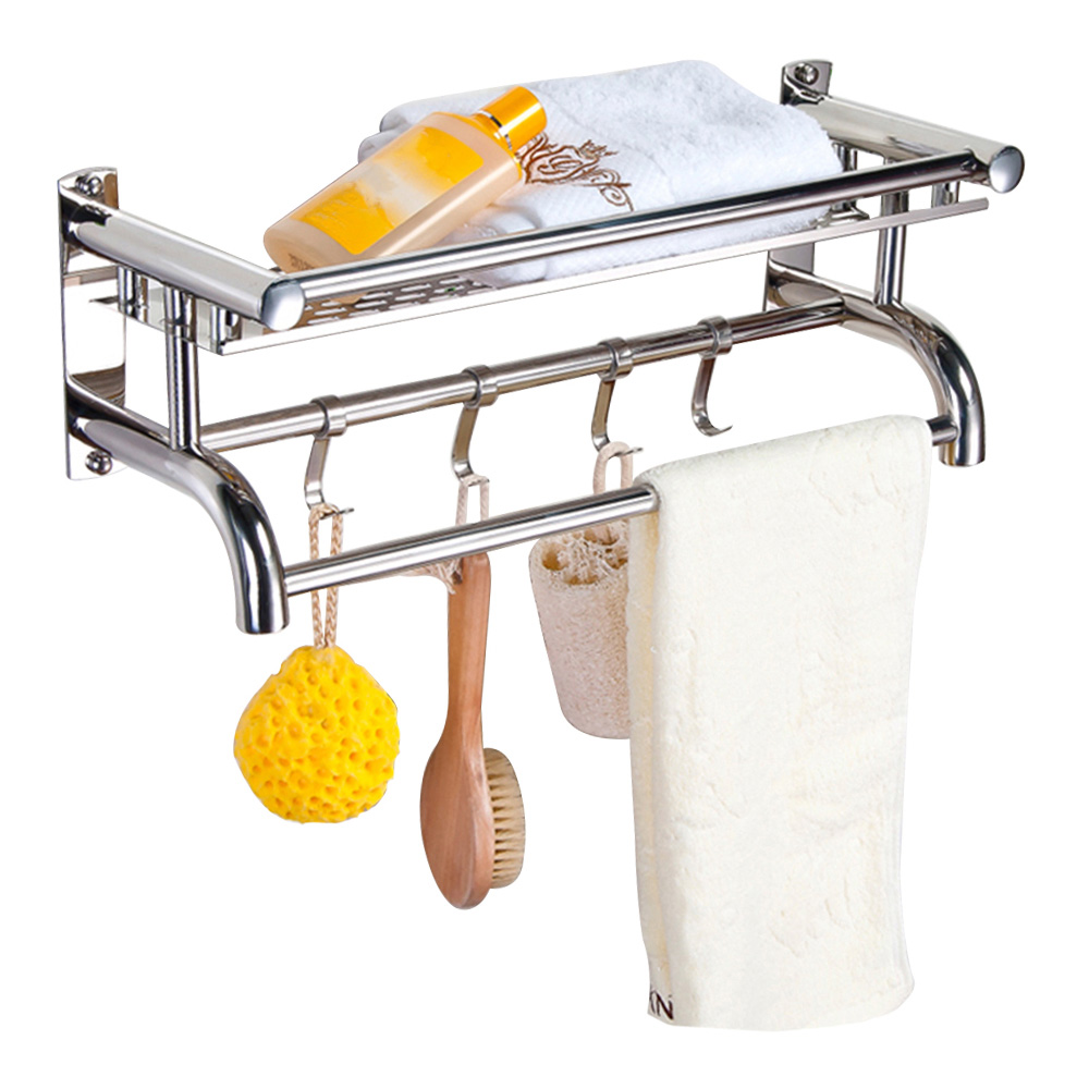 Living and Home Wall Mounted Bathroom Shelf Organiser Image 3