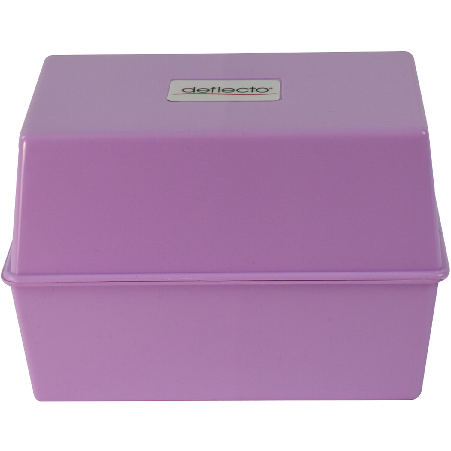 Deflecto Card Index Box - Lavender Image 1